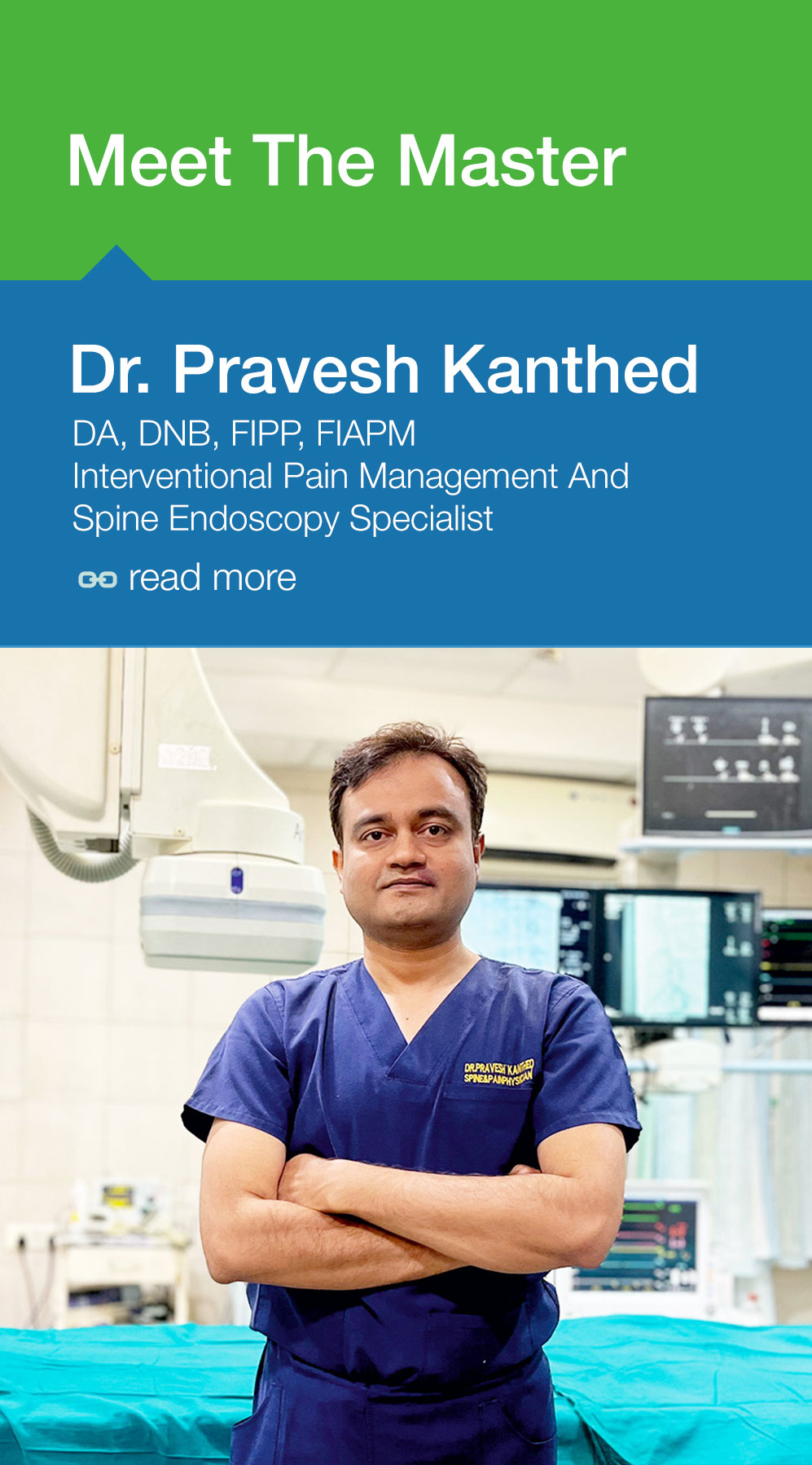 best spine pain treatment doctor in indore india dr pravesh kanthed spine endoscopy